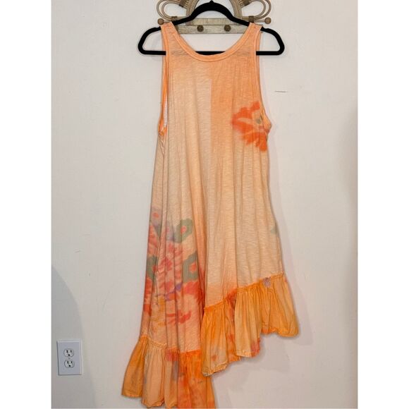 Daily Practice by Anthropologie Printed Asymmetrical Ruffle-Hem Dress M - Picture 7 of 7